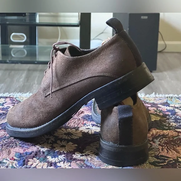 MIU MIU PRADA Cap-toe Dirty Brown Suede Men’s Shoes Size UK 6E US 7 MIU MIU PRADA Cap-toe Dirty Brown Suede Men main image 4